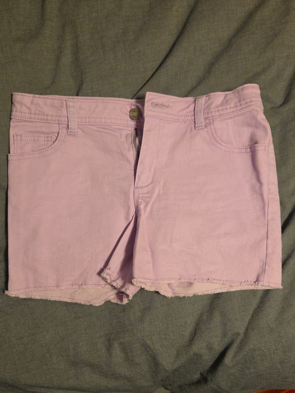 wonder nation Lilac Denim Cutoff Shorts